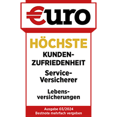 Euro · Höchste Kundenzufriedenheit Serviceversicherer